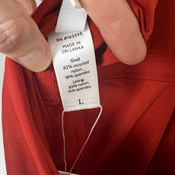 NEW Andie Swim The Luzon One Piece In Chili Pepper Open Back Swimsuit Size L - Picture 10 of 12